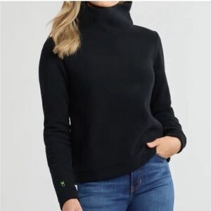 Dudley Stephens “Greenpoint” Turtleneck in Black Terry Fleece - Size Large